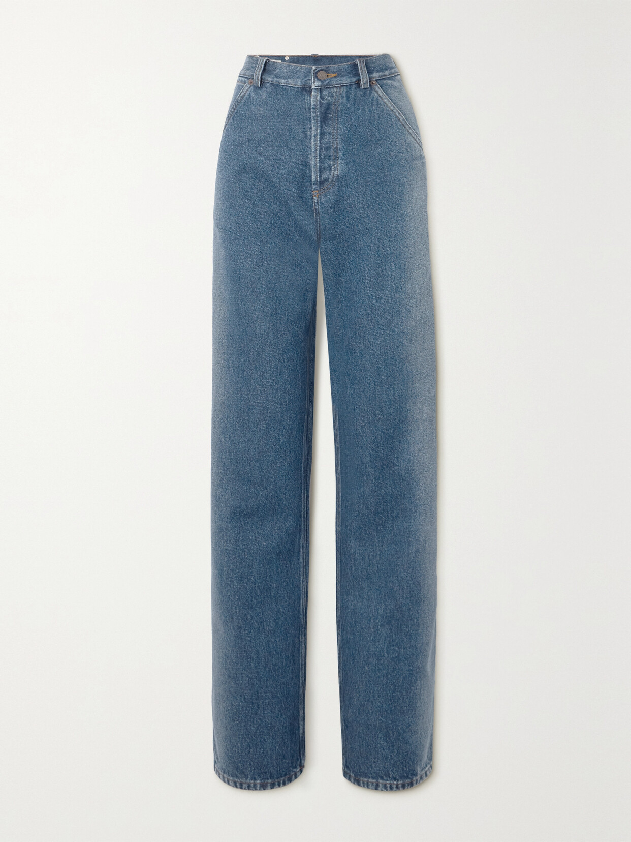 Dries Van Noten High-rise Straight-leg Jeans - Blue