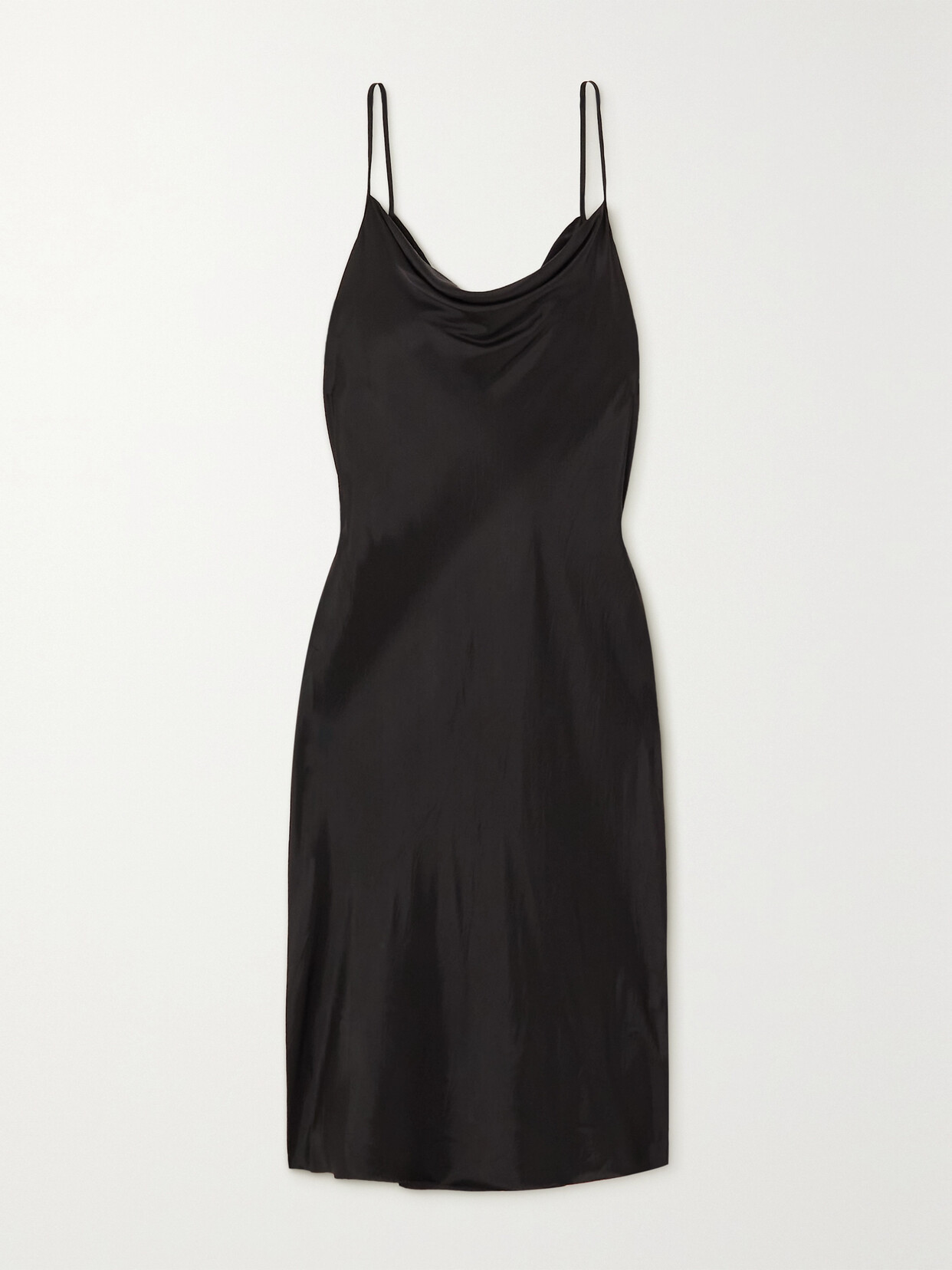 Dries Van Noten Draped Shell Dress In Black