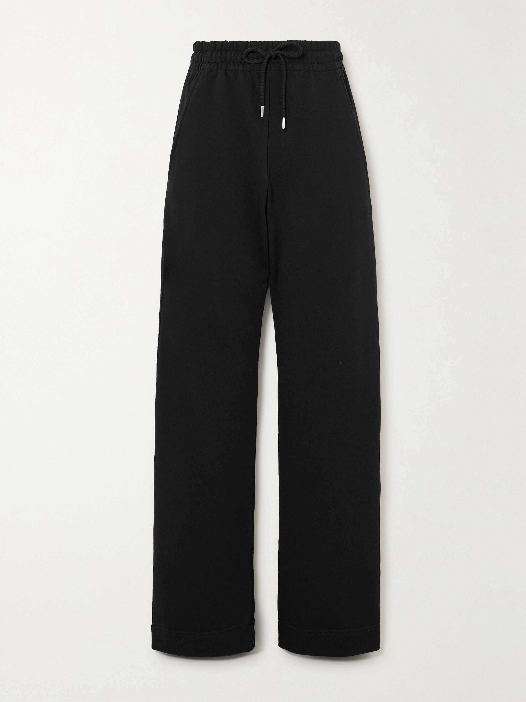 DRIES VAN NOTEN Cotton-jersey wide-leg track pants