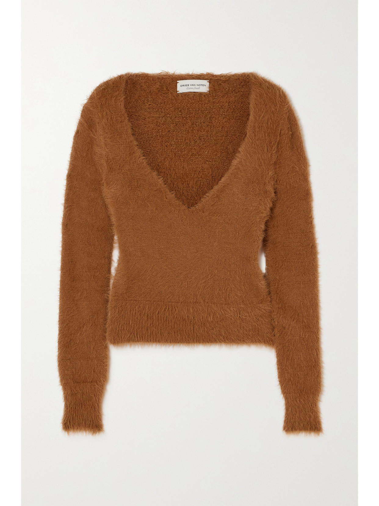 Dries Van Noten - Brushed Knitted Sweater - Brown