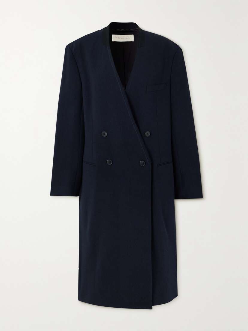 Dries Van Noten Rissa Double-breasted Woven Coat