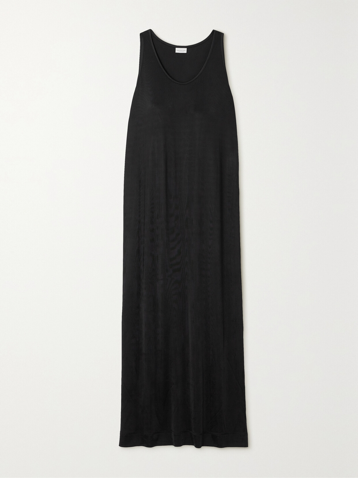Dries Van Noten - Stretch-satin Jersey Maxi Dress - Black