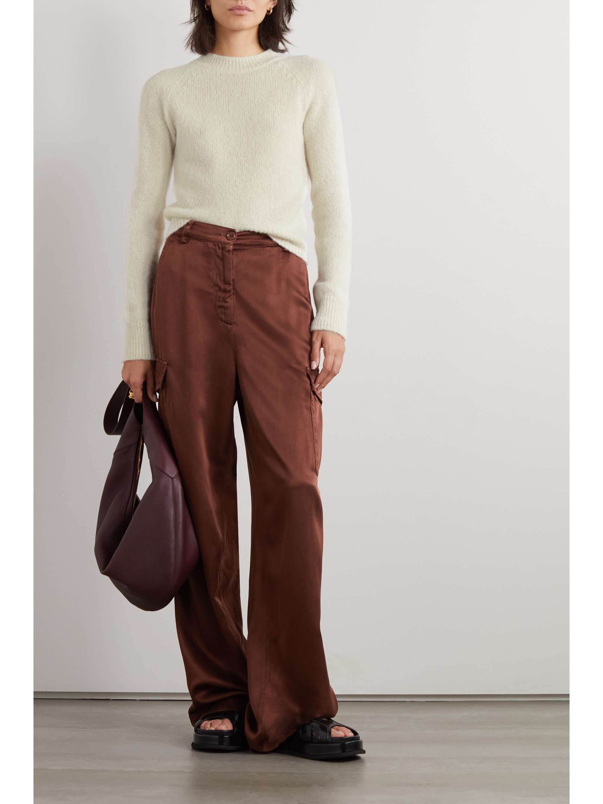 DRIES VAN NOTEN Faille straight-leg cargo pants | NET-A-PORTER