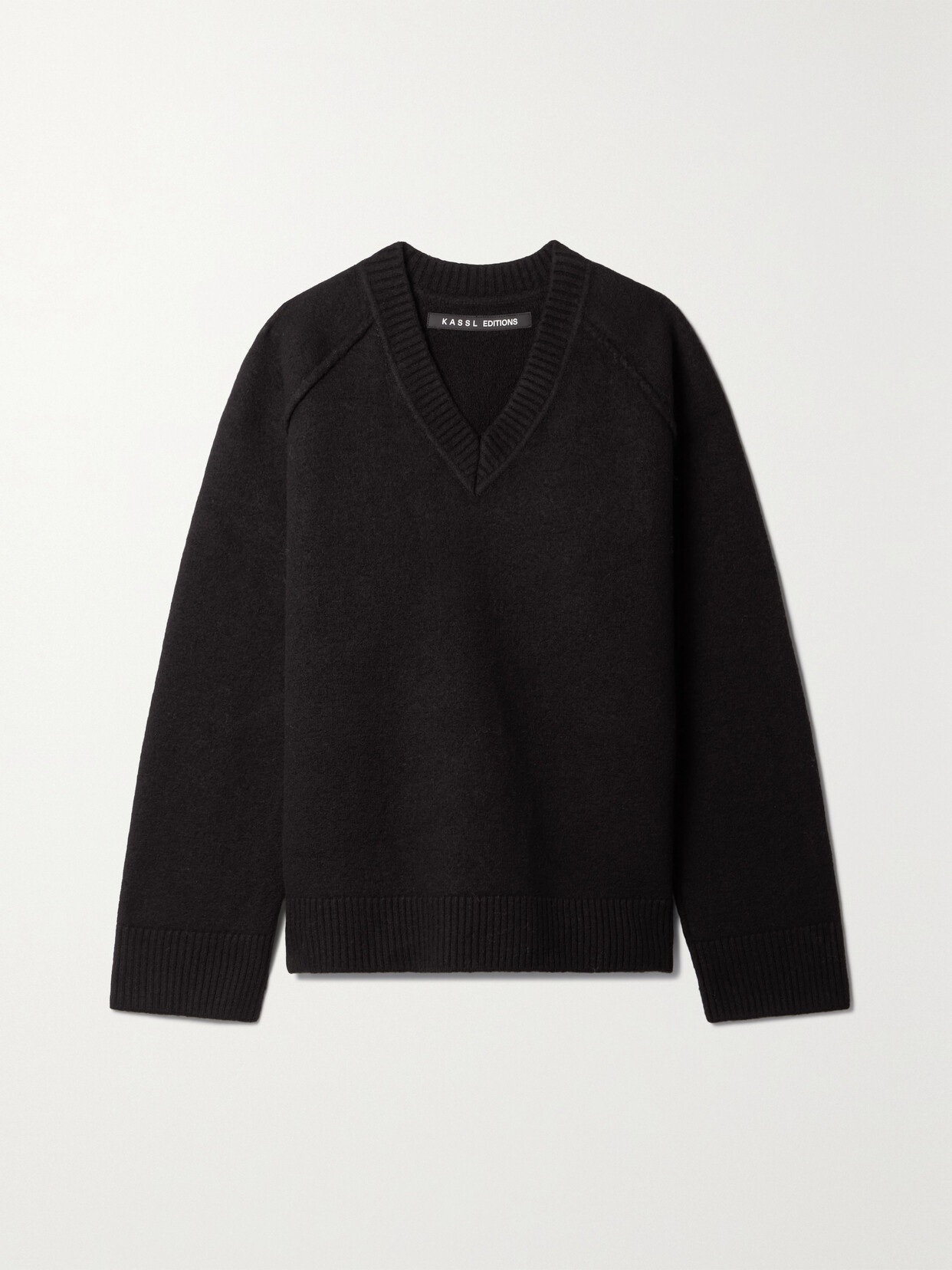 KASSL EDITIONS - Oversized Wool Sweater - Black