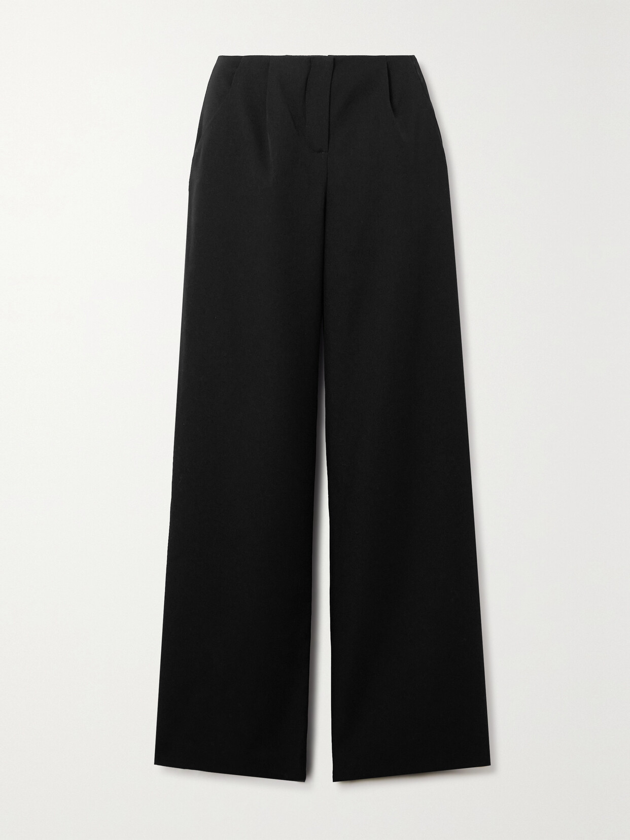 Kassl Editions Wool Straight-leg Pants - Black
