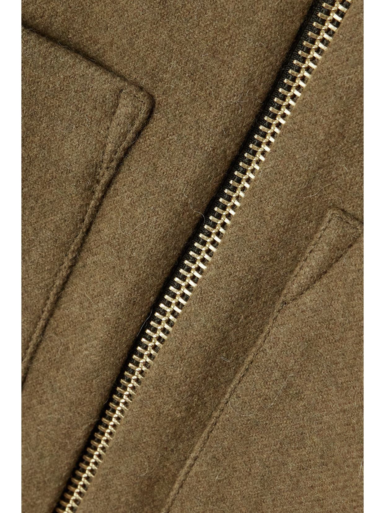 Kassl Editions Brushed Wool-blend Jacket In Brown