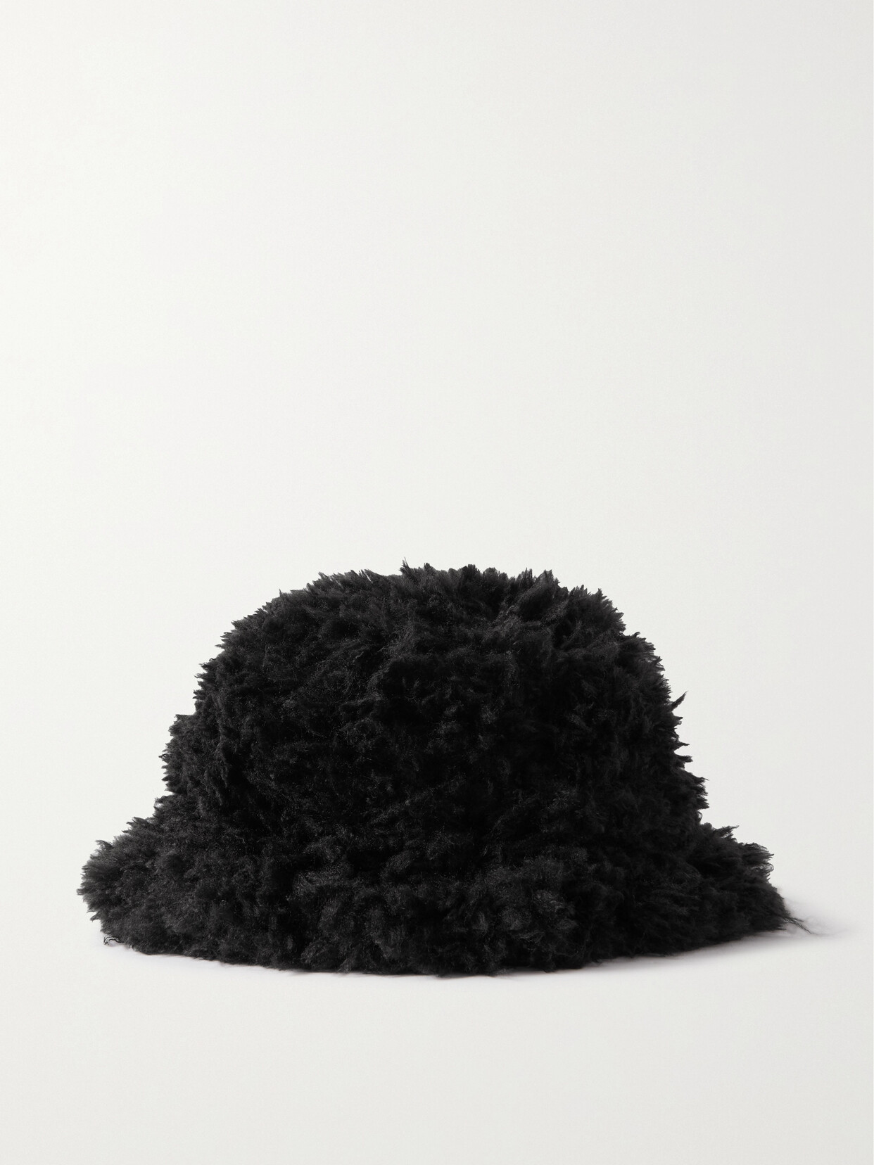 Goldbergh - Bird Faux Fur Bucket Hat - Black