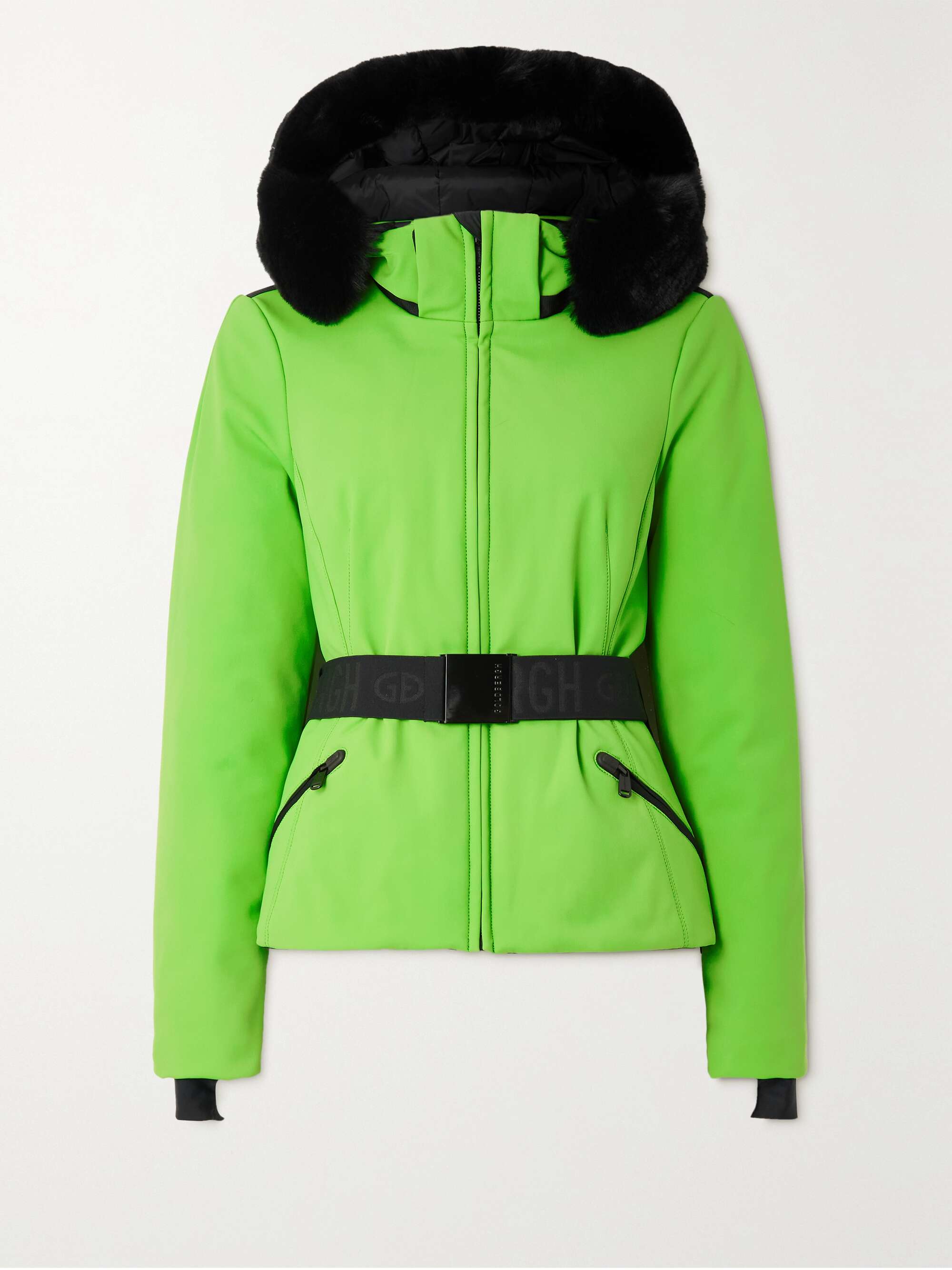 GOLDBERGH Hida faux fur-trimmed hooded ski jacket