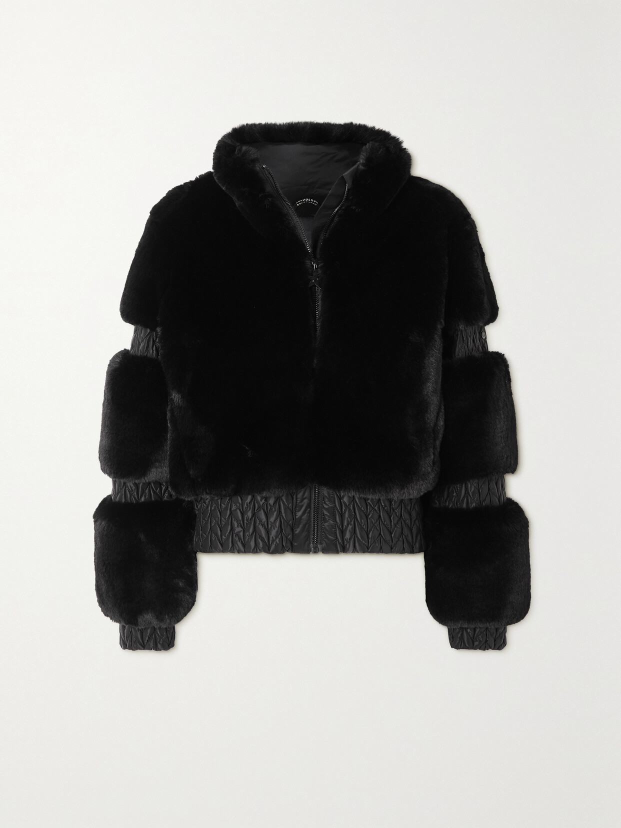 Goldbergh - Oversized Paneled Quilted Shell And Faux Fur Ski Jacket - Black