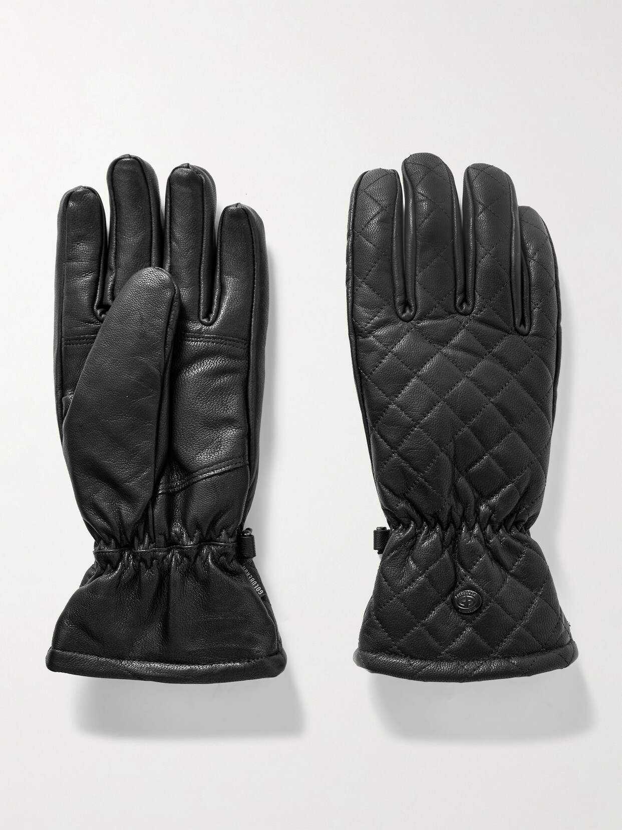 Goldbergh - Nishi Padded Quilted Leather Gloves - Black