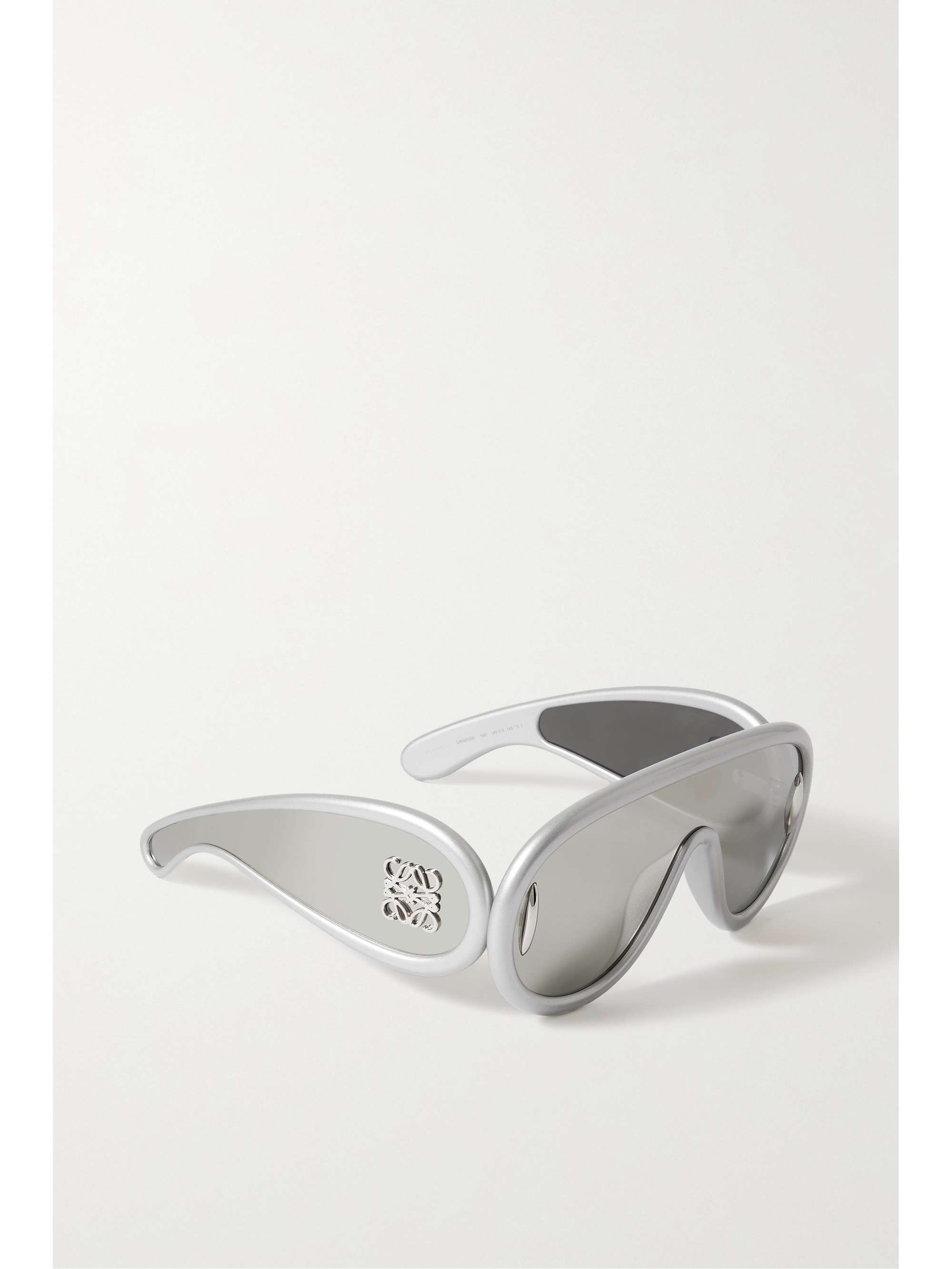 LOEWE EYEWEAR Mirrored nylon mask sunglasses