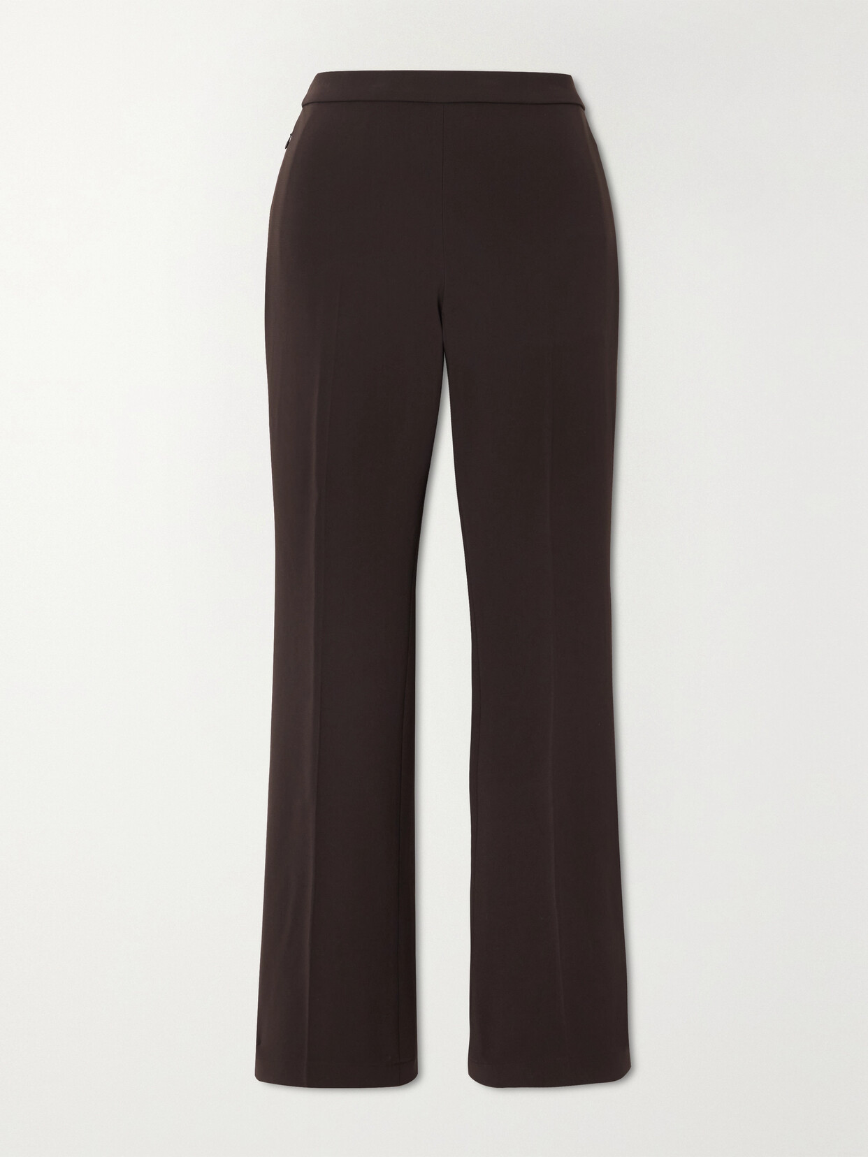 Theory - Demitria Cropped Flared Jersey Pants - Brown