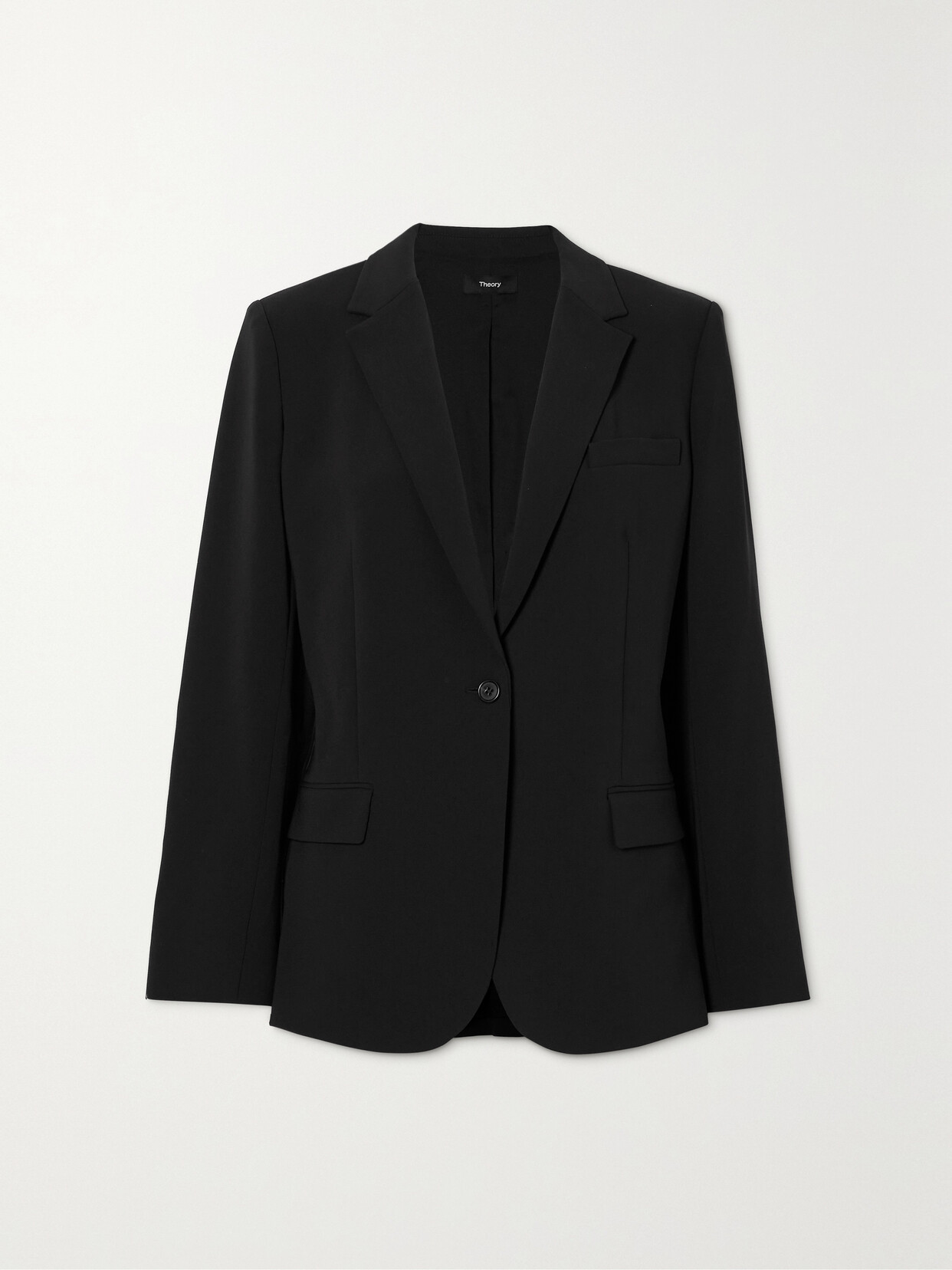 Shop Theory Crepe Blazer In Black