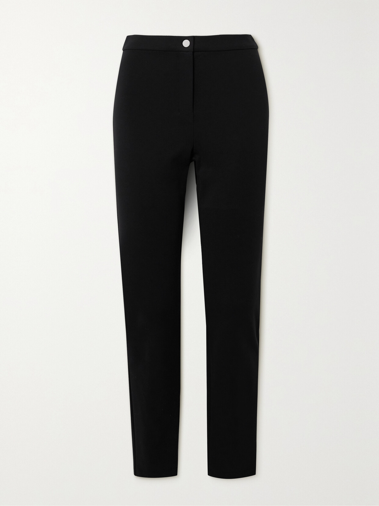 Theory - Cropped Stretch-ponte Skinny Pants - Black