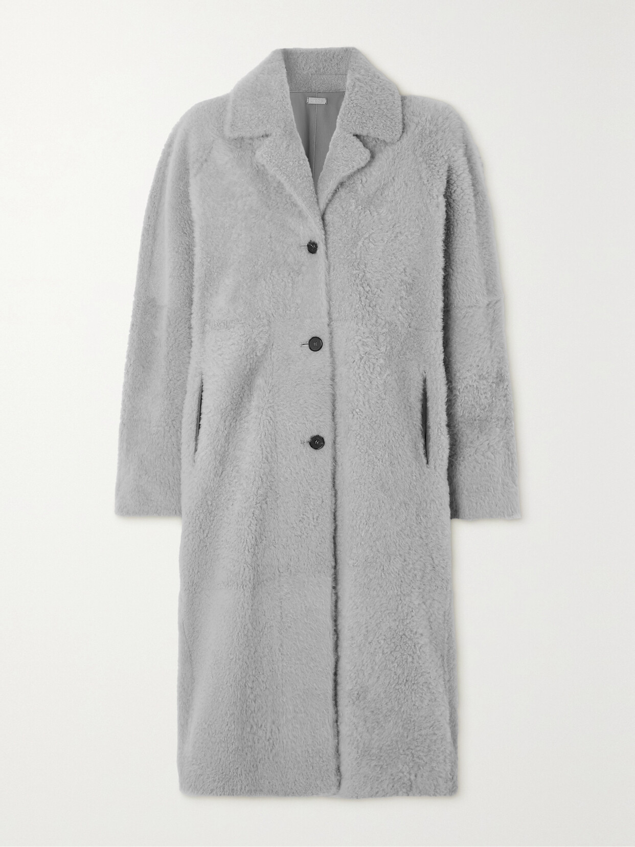 UTZON - Cassidy Reversible Shearling Coat - Gray