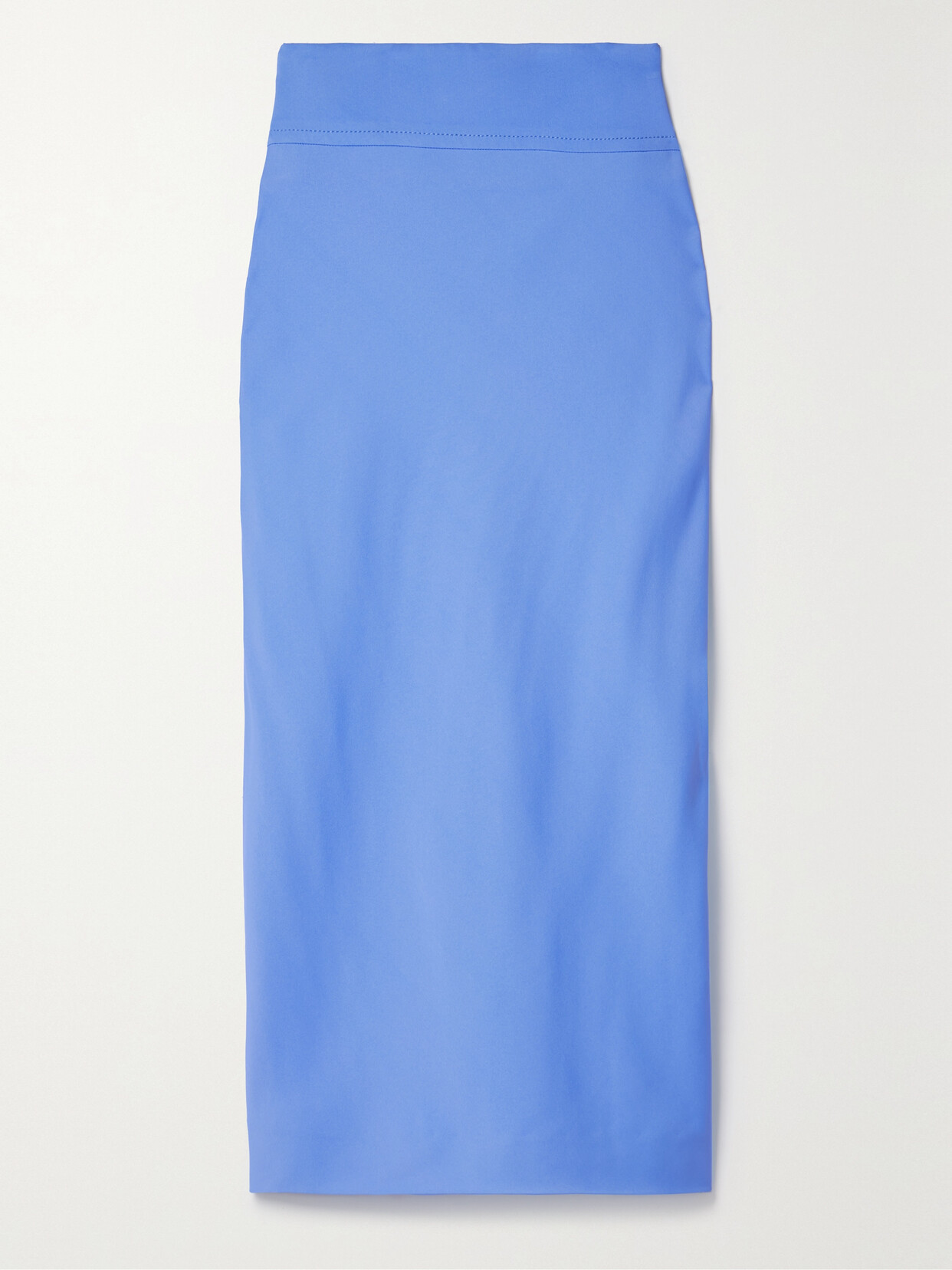 Another Tomorrow - + Net Sustain Crepe Midi Skirt - Blue