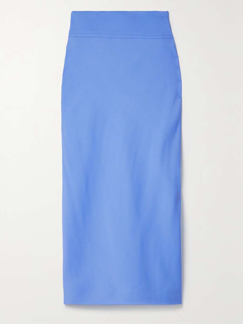 Another Tomorrow + Net Sustain Crepe Midi Skirt