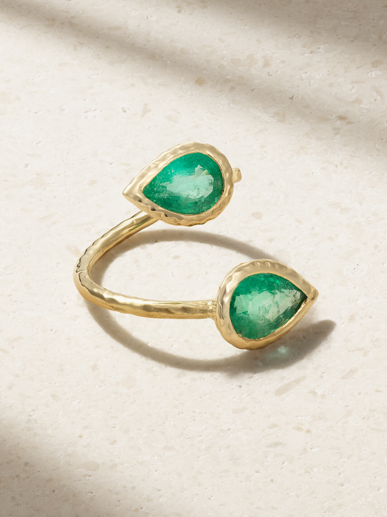 Octavia Elizabeth + Net Sustain Moi & Toi 18-karat Recycled Gold Emerald Ring