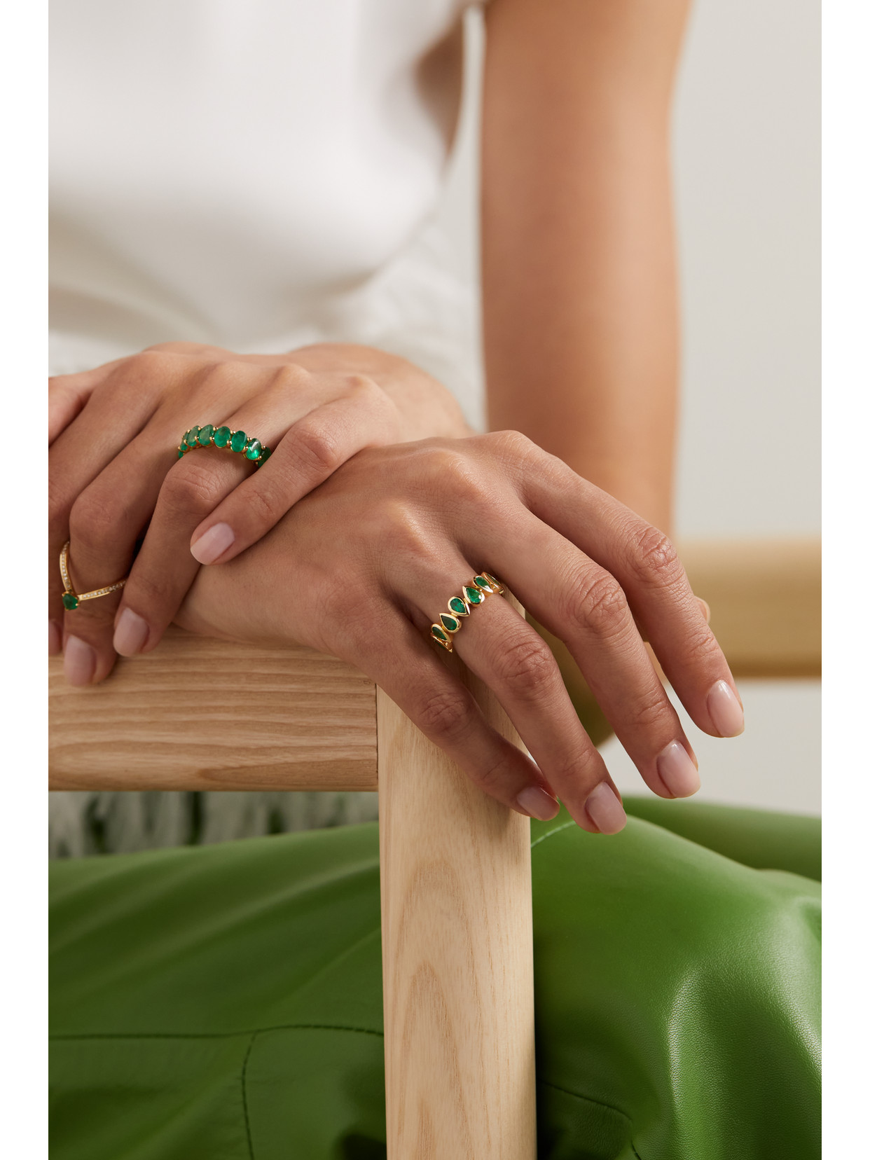 Shay 18-karat Gold Emerald Ring In Gold