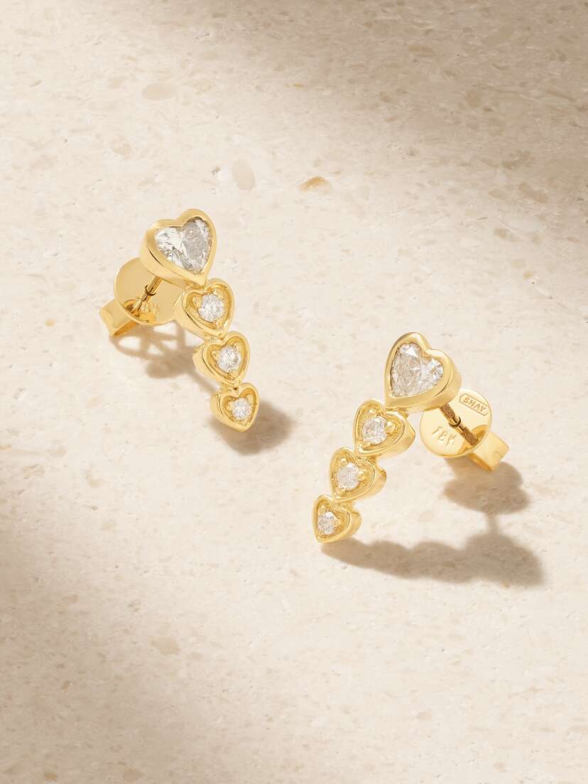 SHAY 18-karat Gold Diamond Earrings