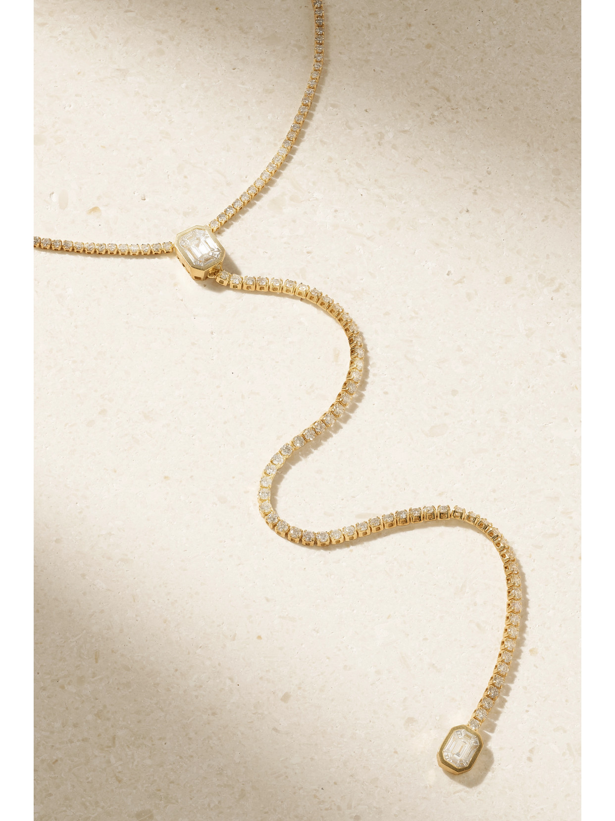 Shop Shay Illusion Convertible 18-karat Gold Diamond Necklace