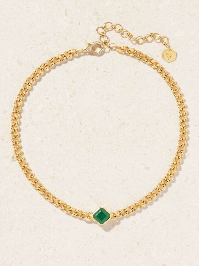 SHAY 18-karat , Emerald And Diamond Necklace