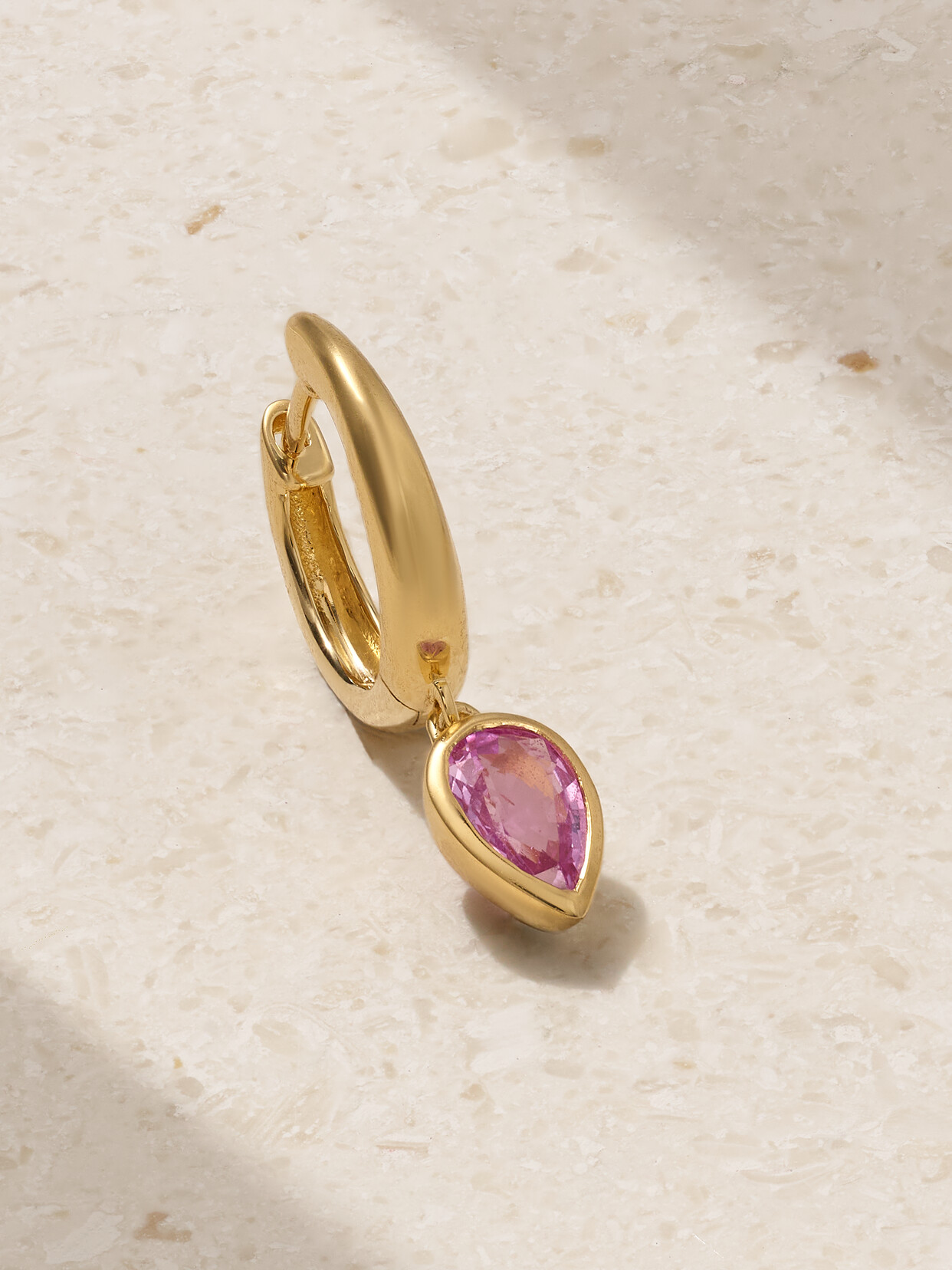 SHAY - 18-karat Gold Sapphire Hoop Single Earring - One size