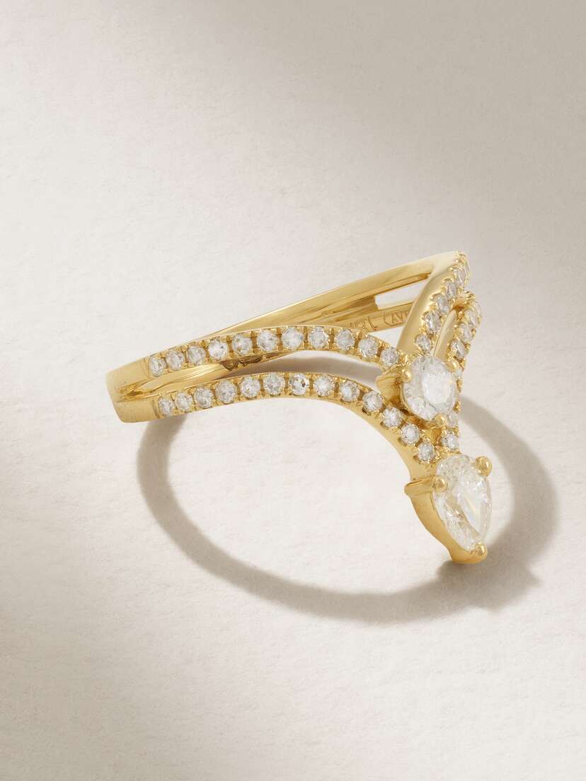 SHAY 18-karat Gold Diamond Pinky Ring