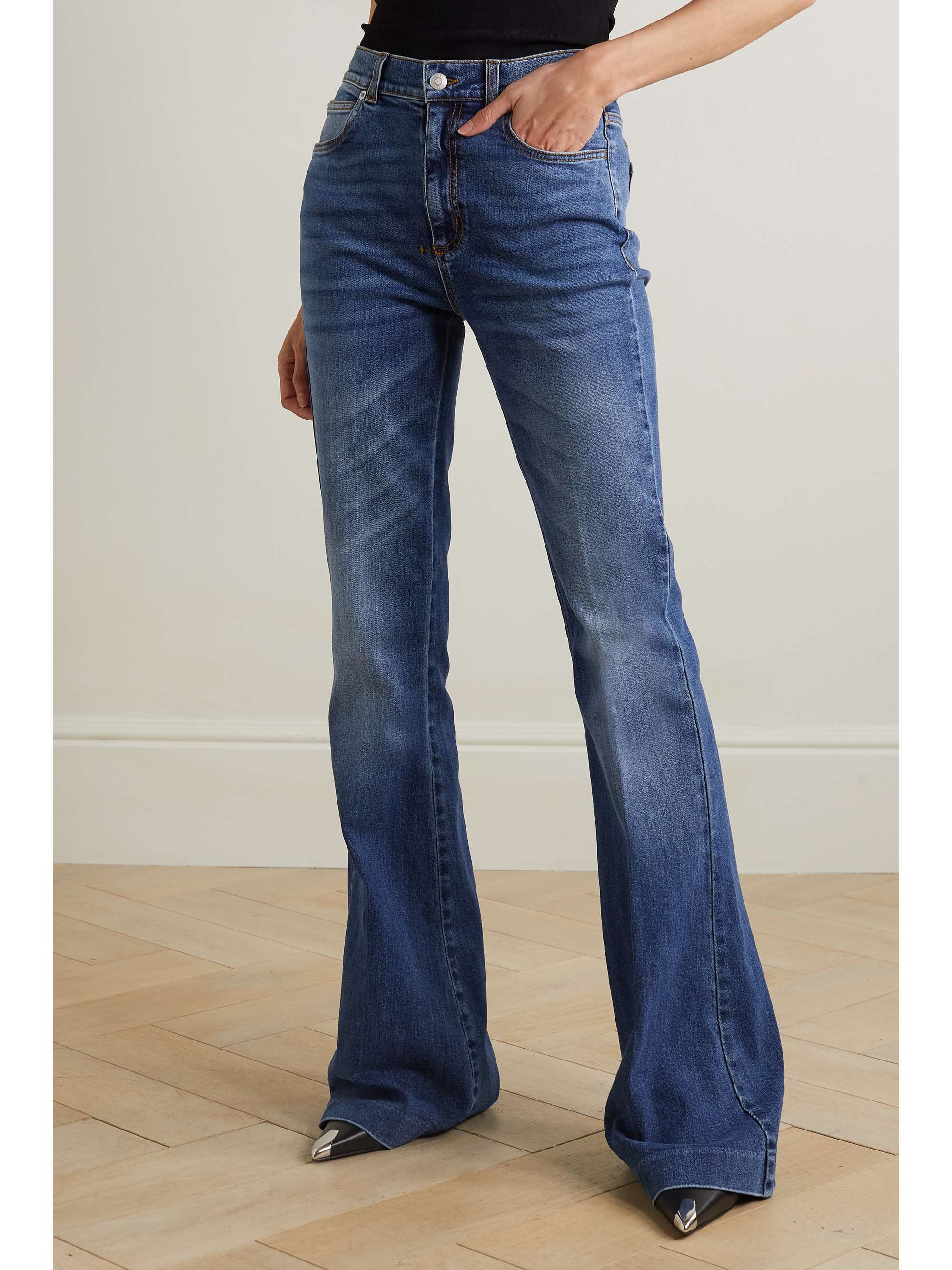 MCQUEEN High-rise flared jeans | NET-A-PORTER