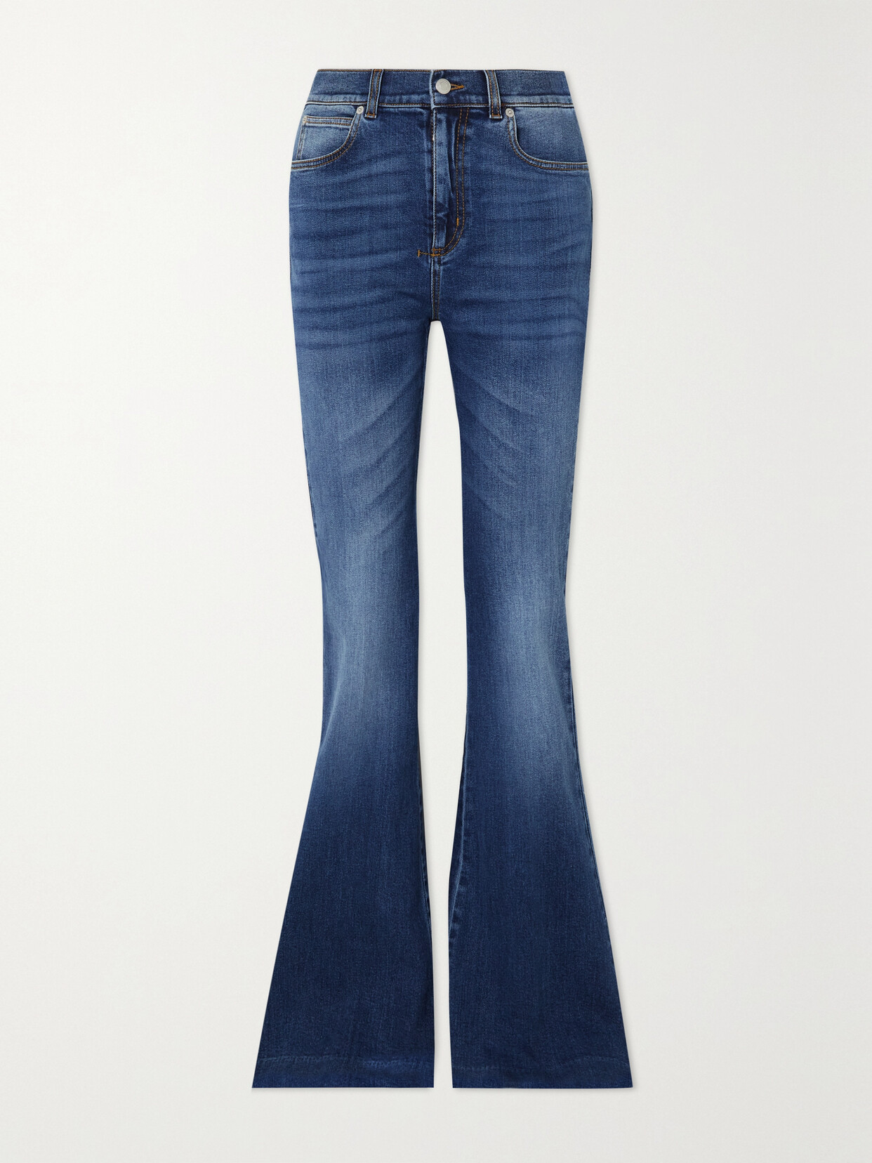 Alexander Mcqueen High-rise Flared Jeans In Blue