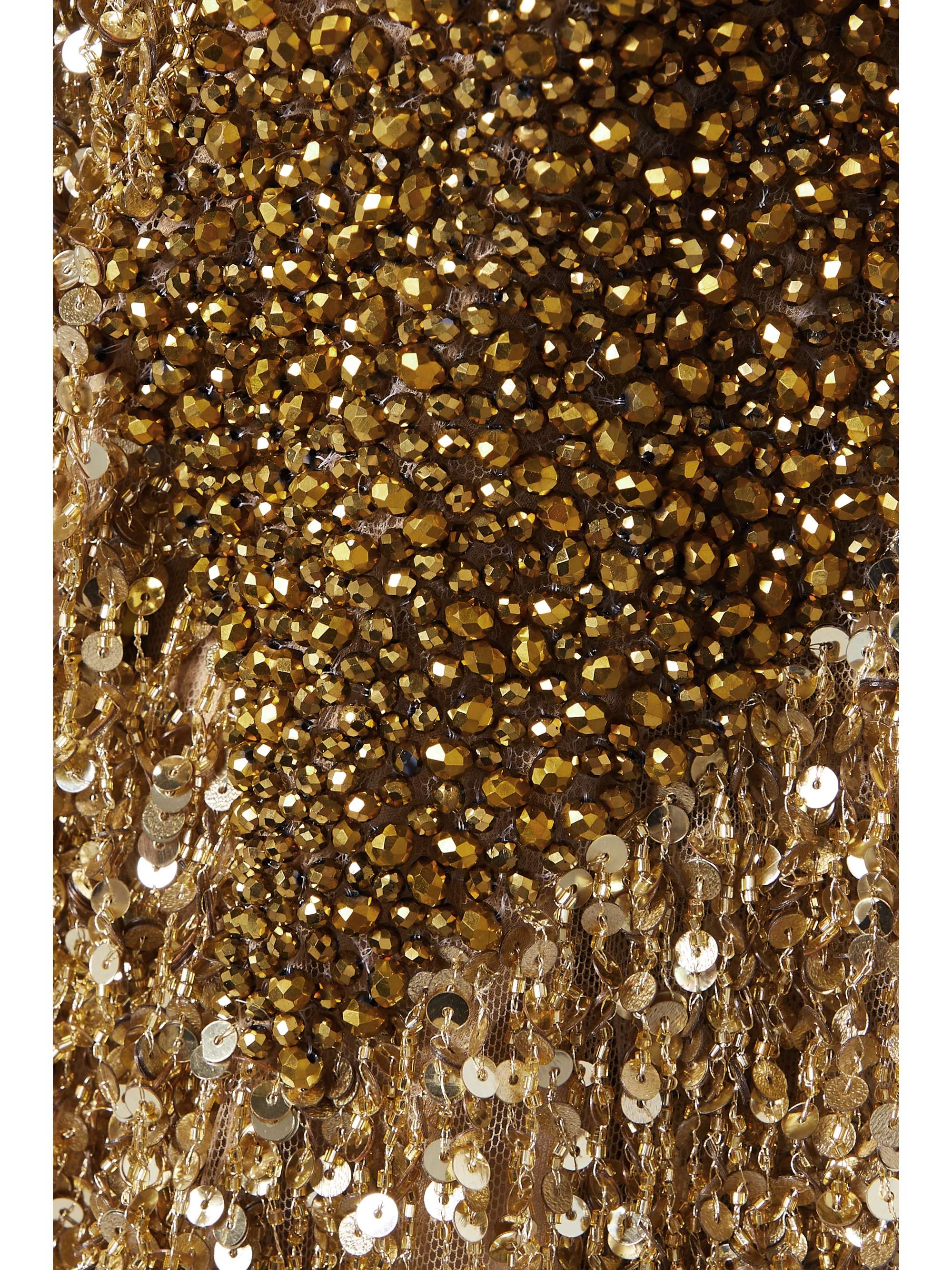 NAEEM KHAN Embellished chiffon dress