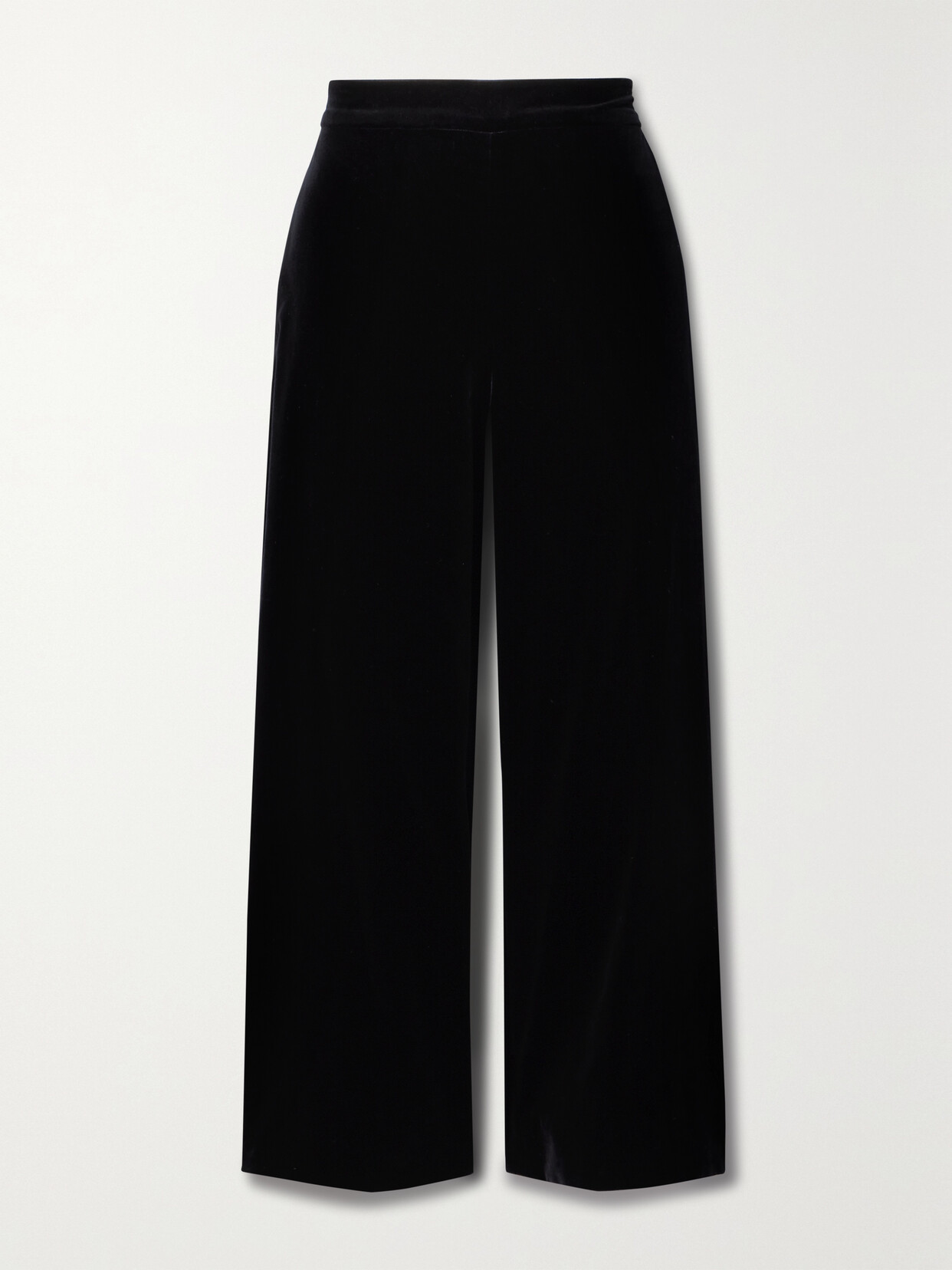 The Vampire's Wife The Toto Cropped Cotton-velvet Trousers In Black