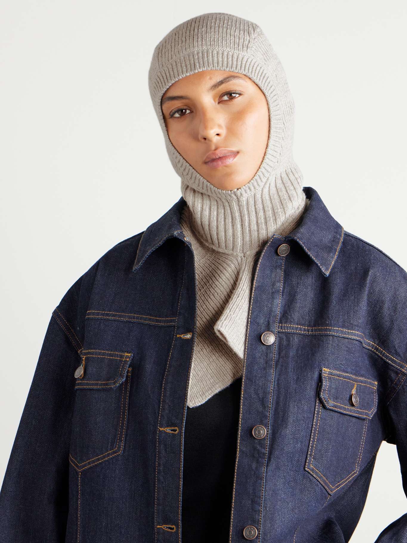 THE ROW Danylo ribbed merino wool balaclava | NET-A-PORTER
