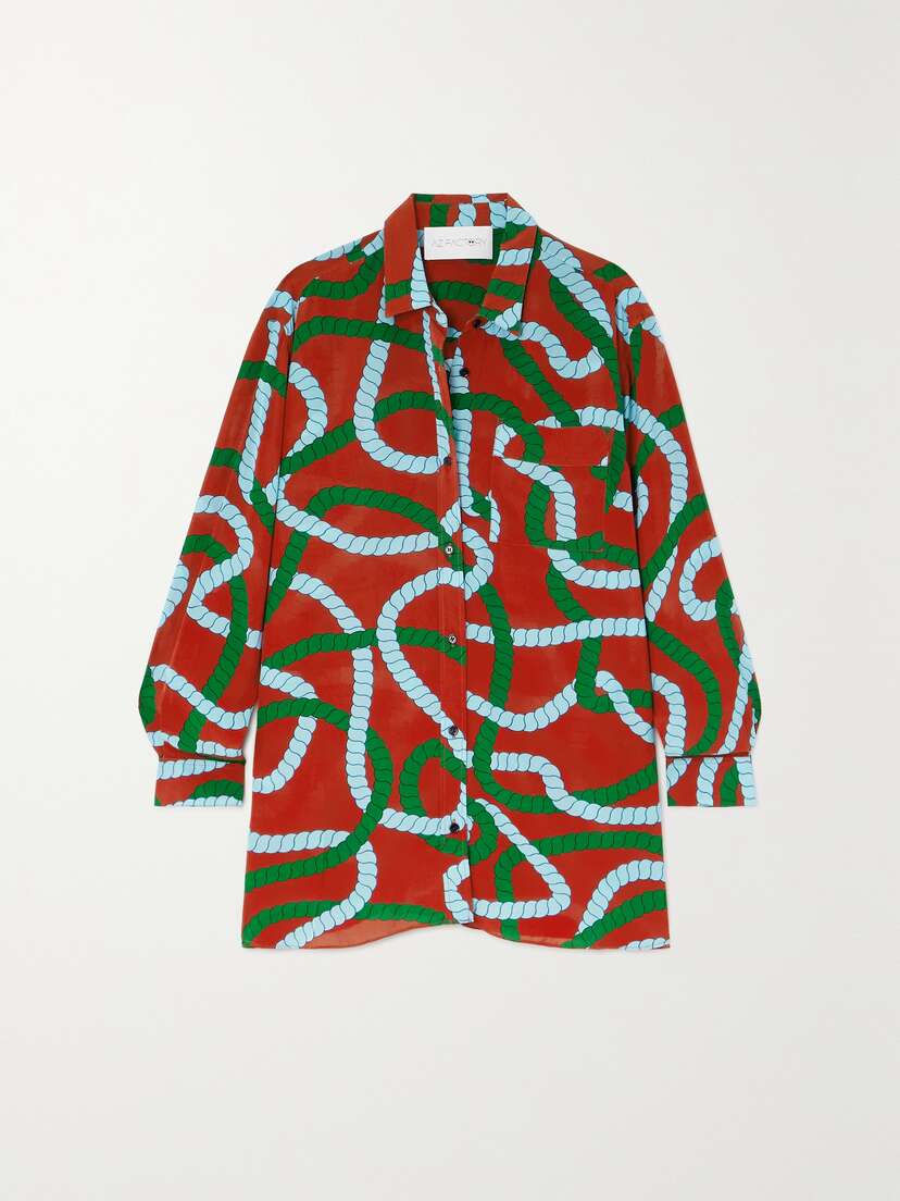 AZ Factory Printed Georgette Shirt