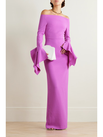 Solace London Amalie crepe gown