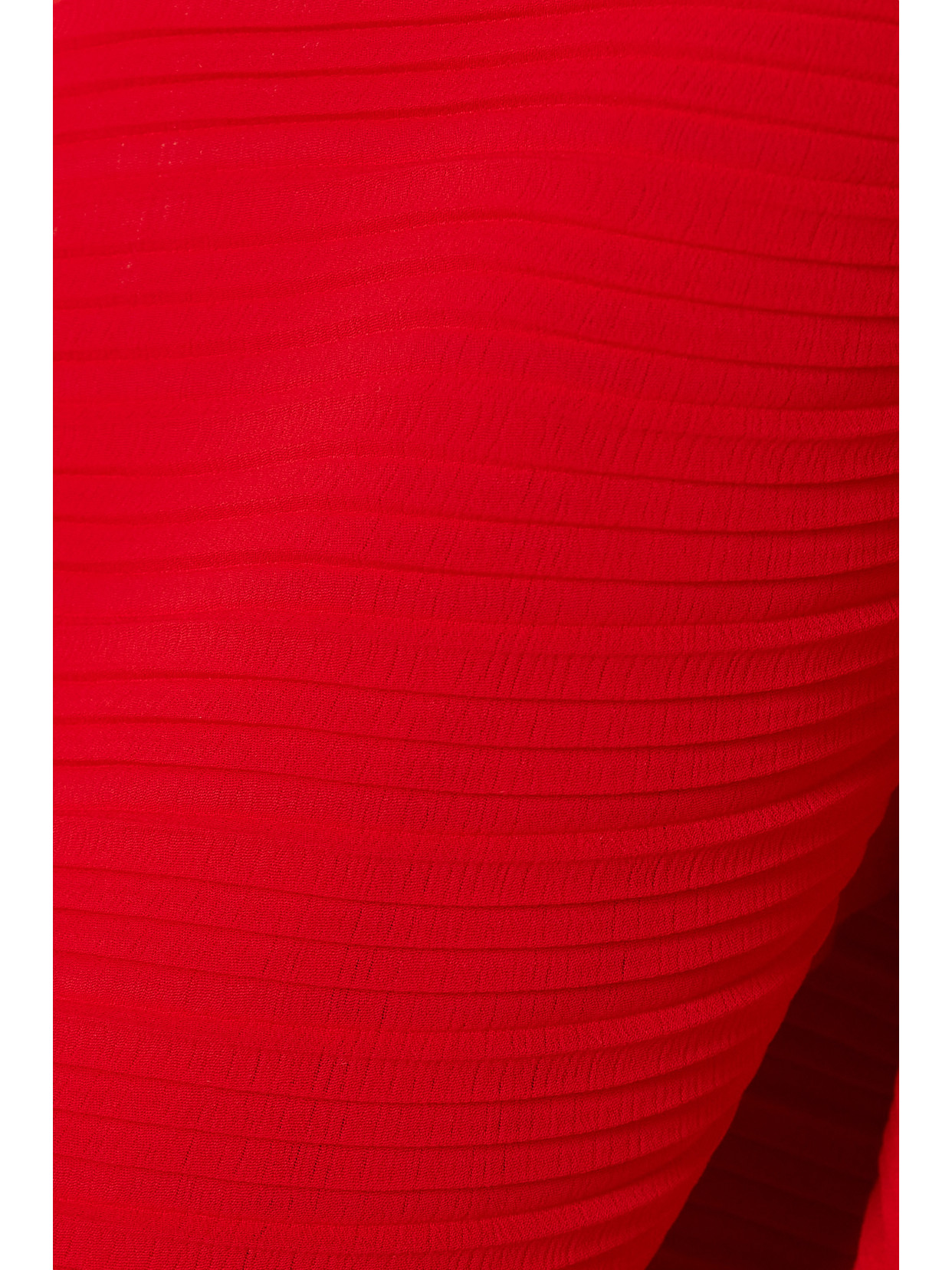 Shop Solace London Lillia One-shoulder Draped Plissé-chiffon And Stretch-crepe Gown In Red