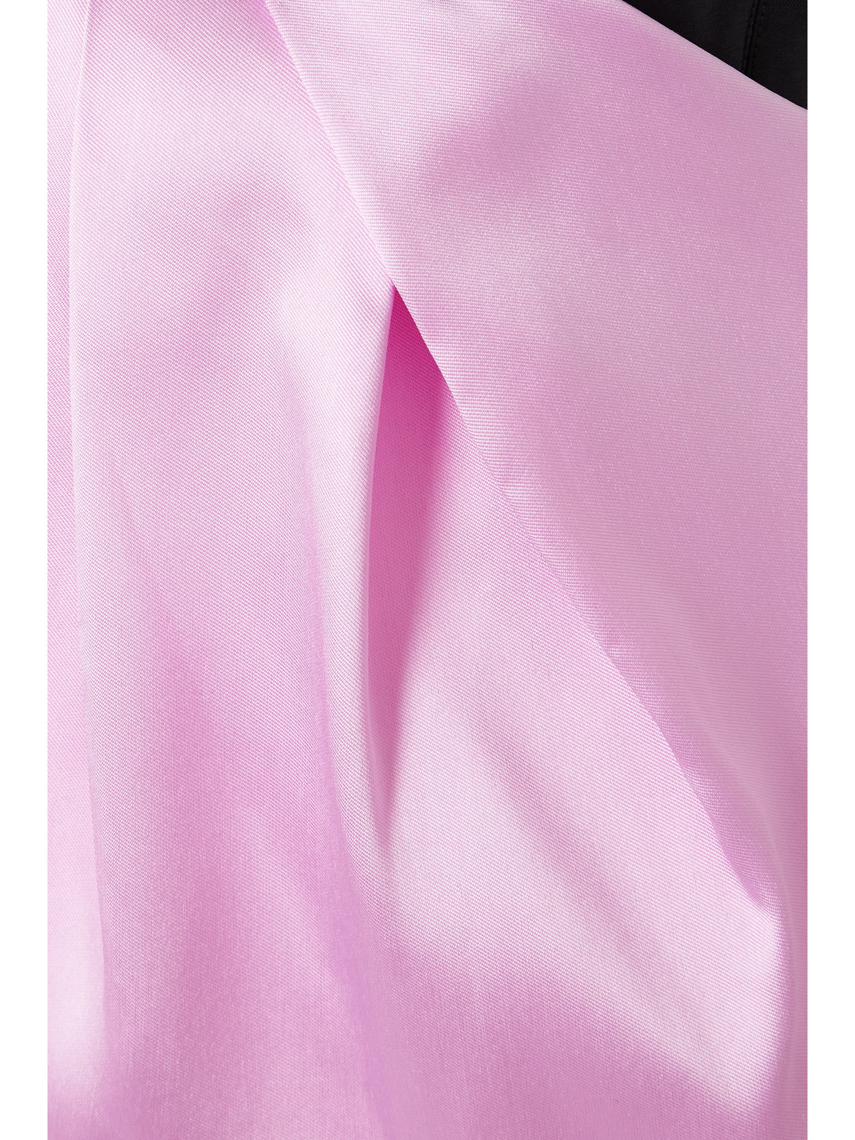 Solace London Maeve Strapless Satin-twill And Crepe Gown In Black