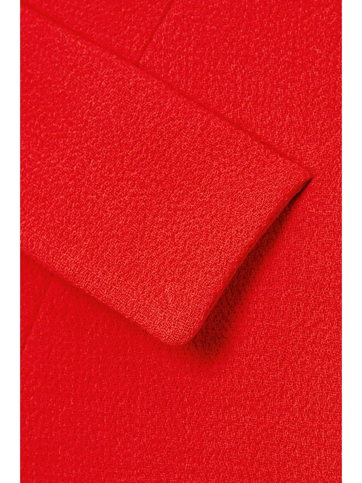 Balmain Off-the-shoulder Wool-crepe Peplum Top In Red