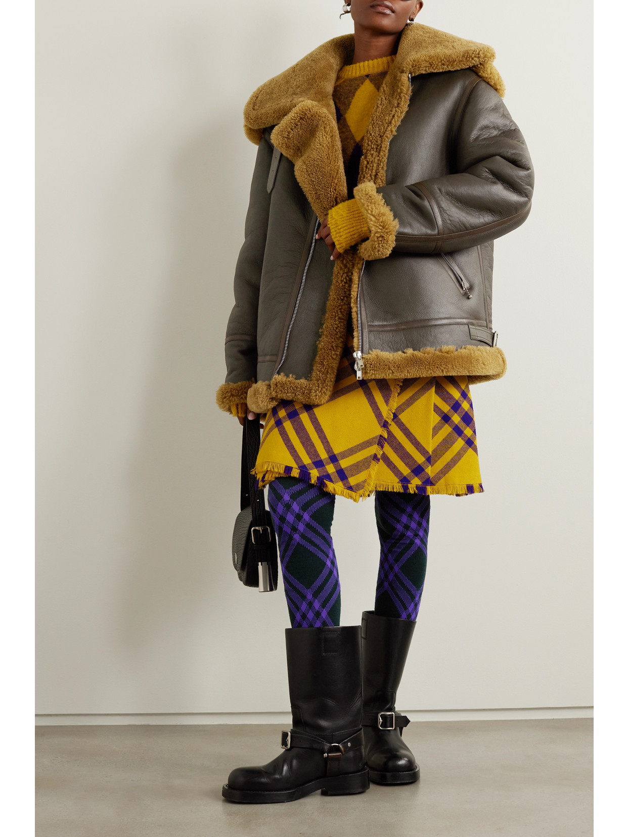 Shearling jacket burberry hotsell