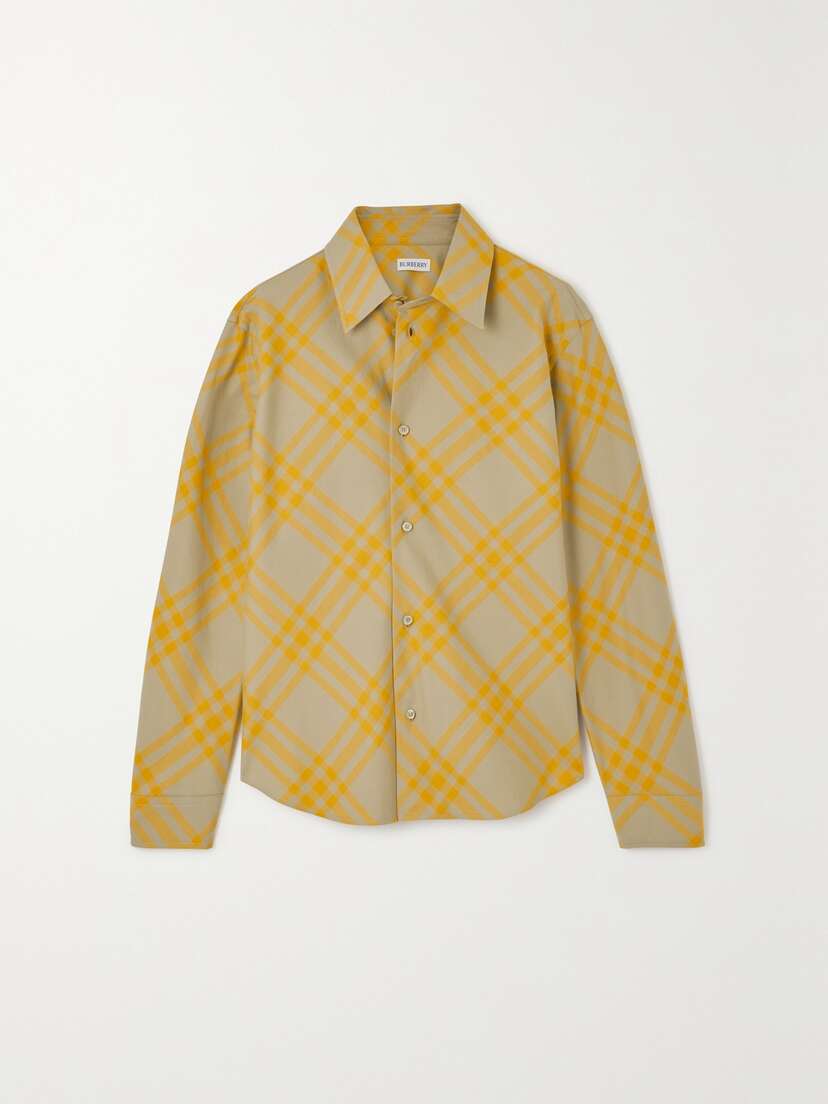 Burberry Checked Cotton Shirt -  - UK 14
