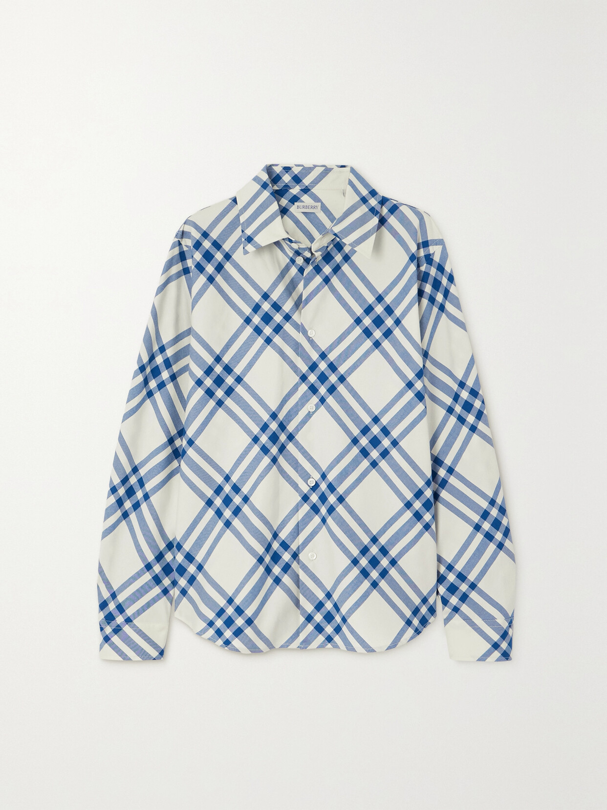 Burberry - Checked Cotton Shirt - White