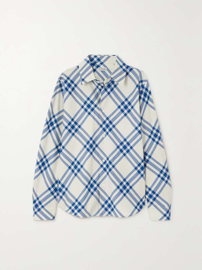 Burberry Checked Cotton Shirt -  - UK 14
