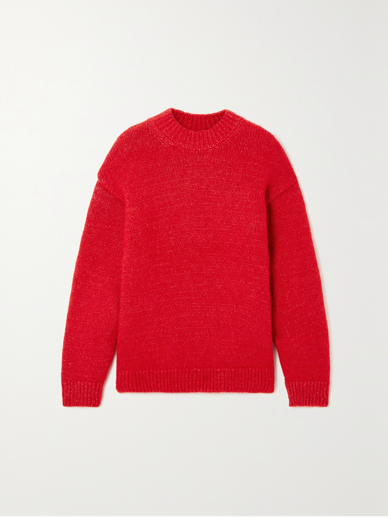 Jacquemus - Pavane Oversized Alpaca-blend Jacquard Sweater - Red