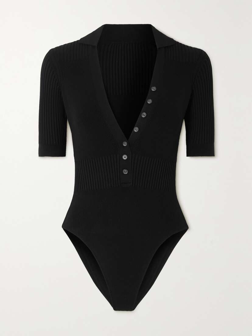 Jacquemus Yauco Ribbed-knit Bodysuit
