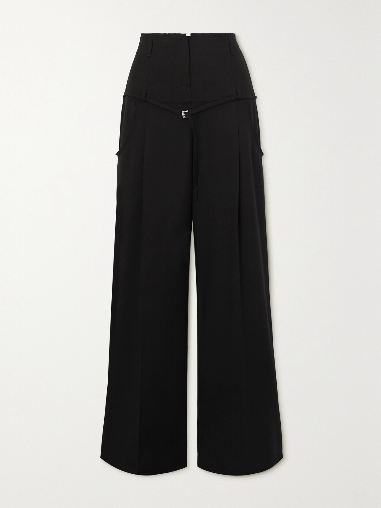 Jacquemus Criollo Wool Wide-leg Pants In Black