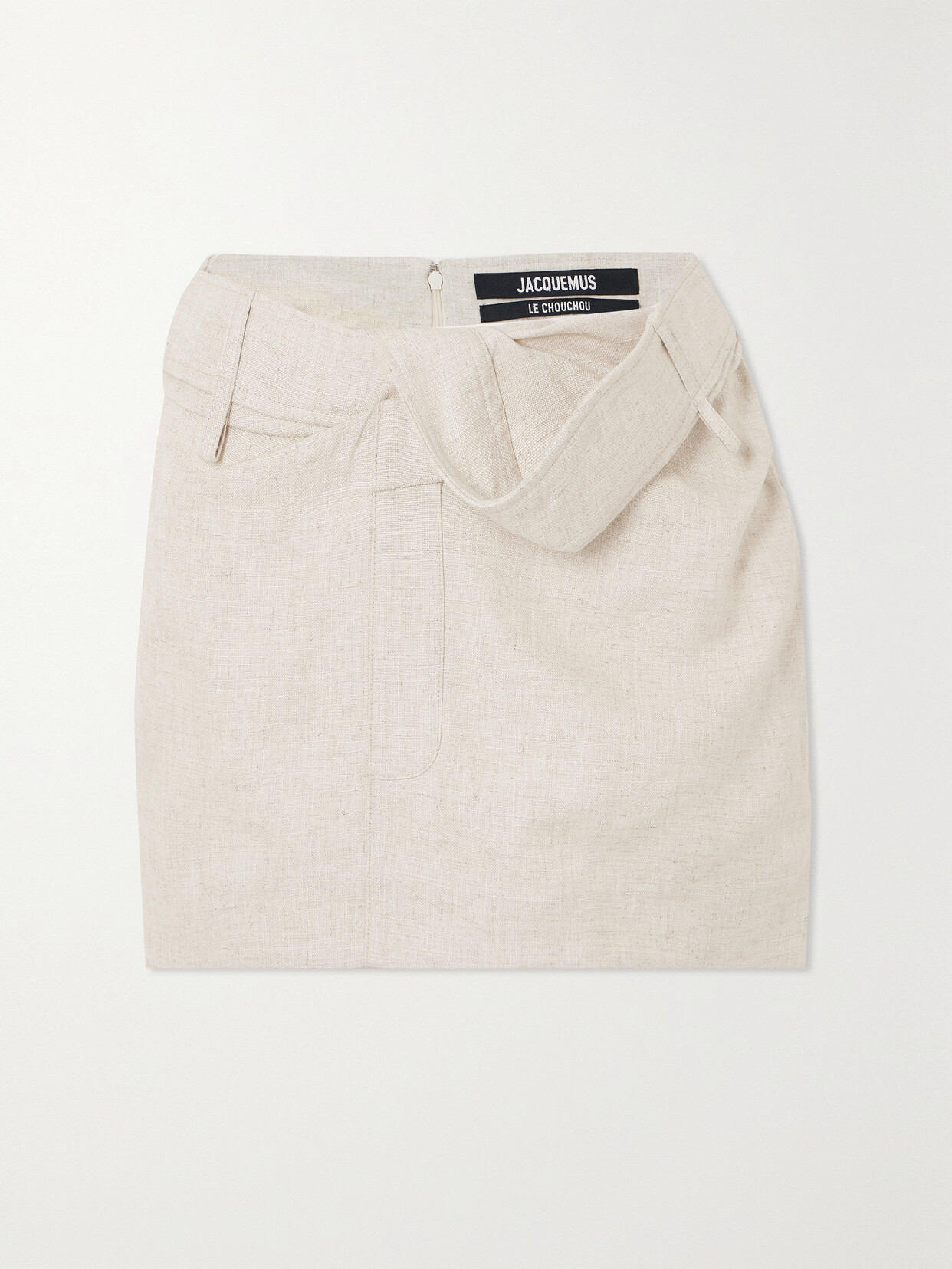 Jacquemus - Bahia Draped Woven Mini Skirt - Neutrals