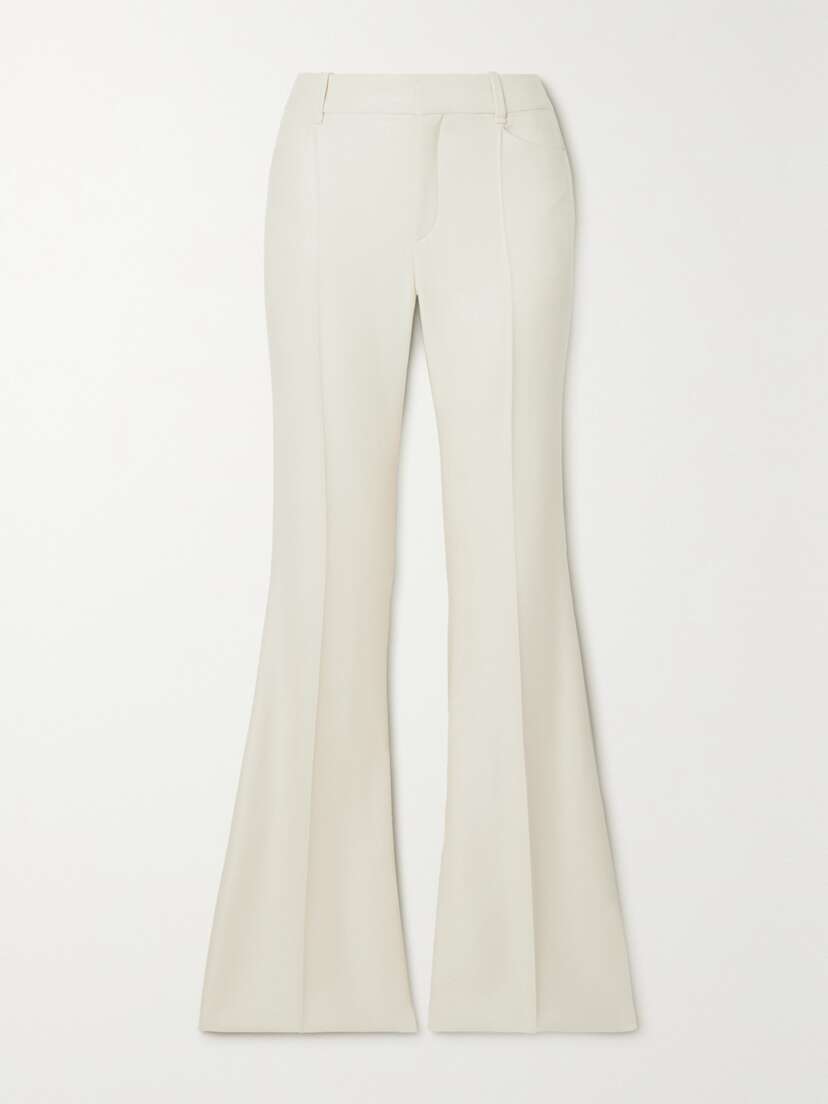 Chloé Silk And Wool-blend Flared Pants