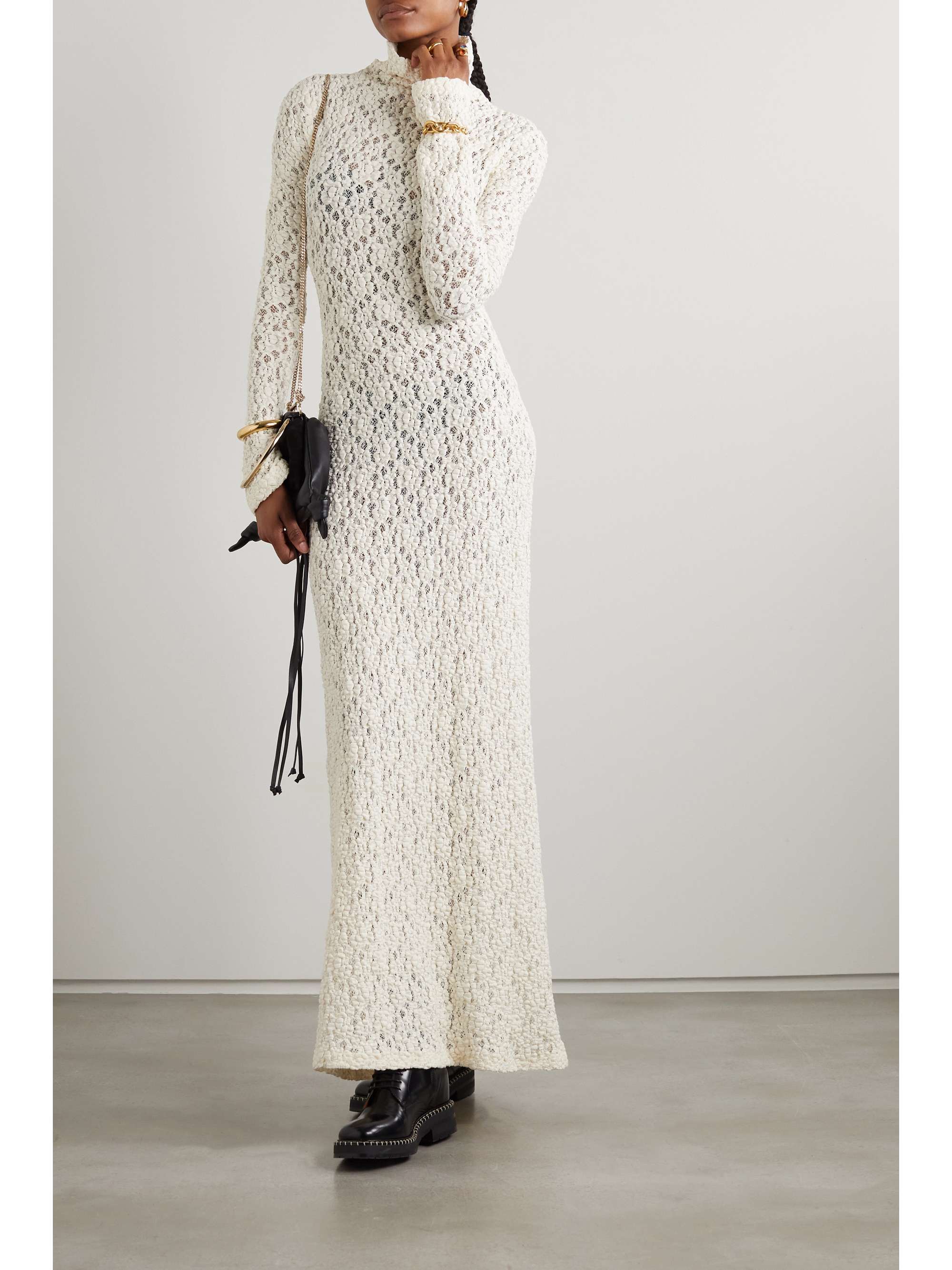 CHLOÉ Crocheted cotton-blend maxi dress | NET-A-PORTER