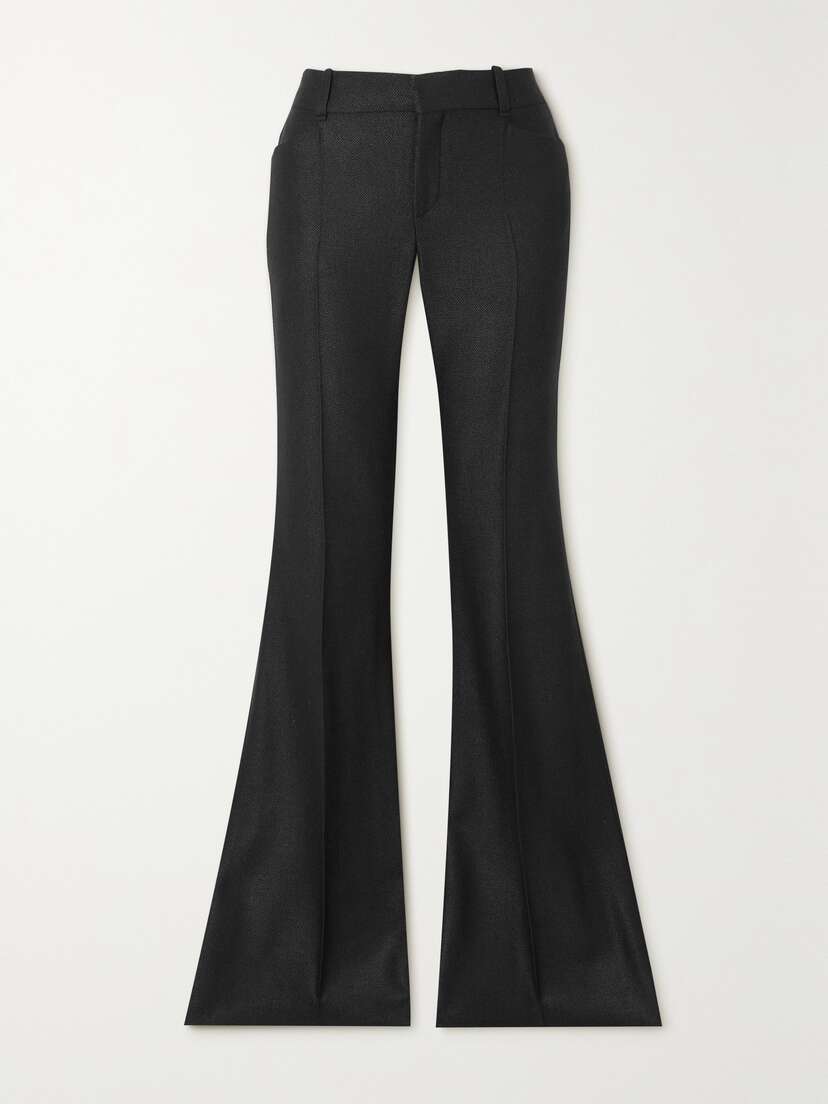 Chloé Silk And Wool-blend Flared Pants