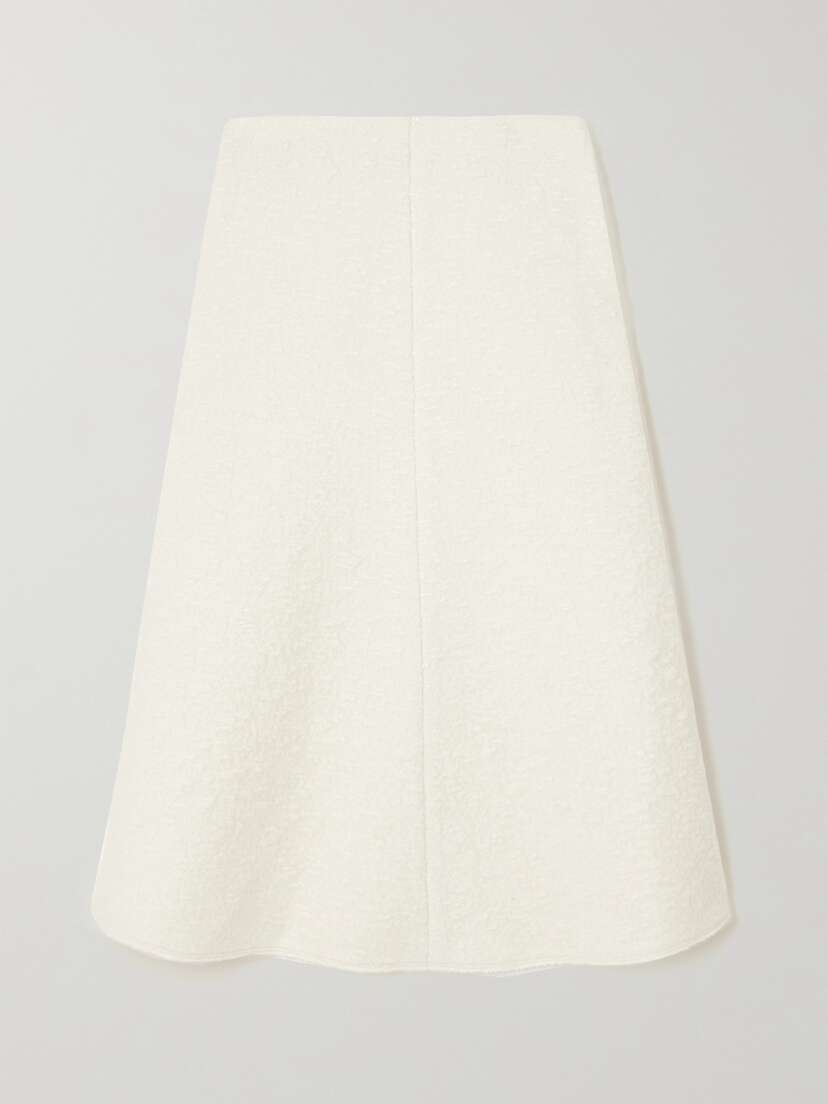 Chloé Wool-blend Bouclé Midi Skirt